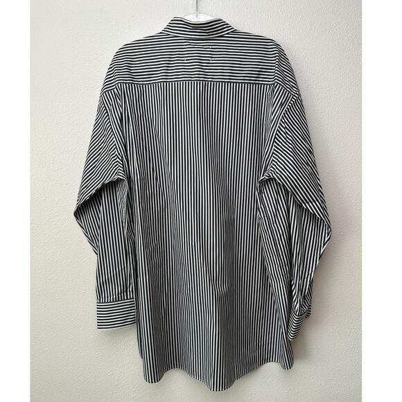 Maison Margiela Line 10 Oversized Striped Shirt Black/White Men’s US S (EU 38) - Picture 7 of 16